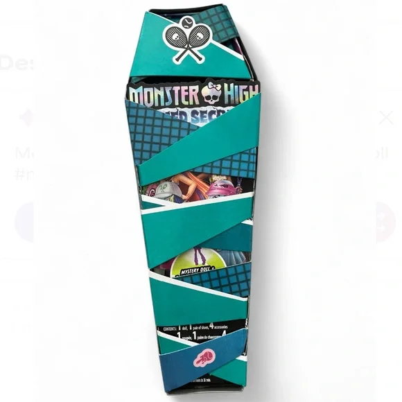 Monster High Ghoulia Yelps G3 Buried Secrets Courtside Fang-Out - Picture 4 of 6